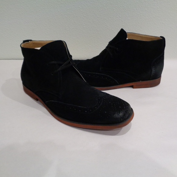 Stacy Adams Size 10 M TALIESIN Black Suede Boots